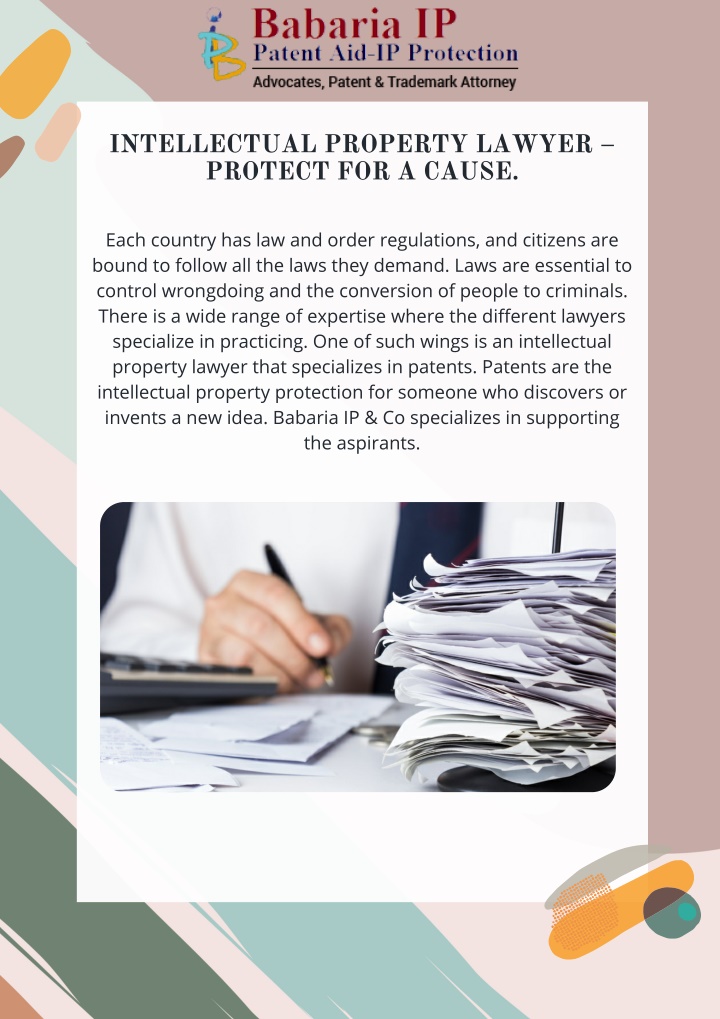 intellectual property lawyer protect for a cause