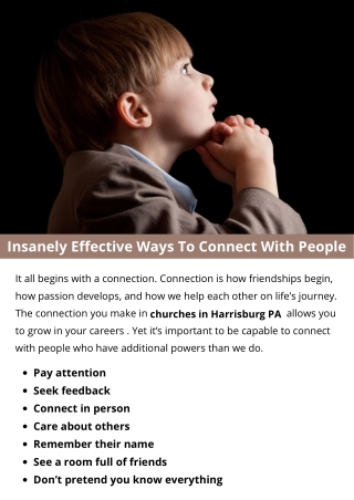 insanely effective ways to connect with people