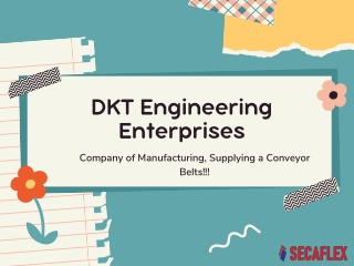 PVC Conveyor Belt - Features & Applications - DKT Engineering Enterprises