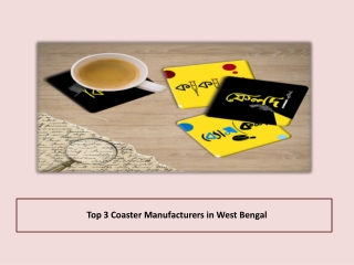 Top 3 Coaster Manufacturers in West Bengal