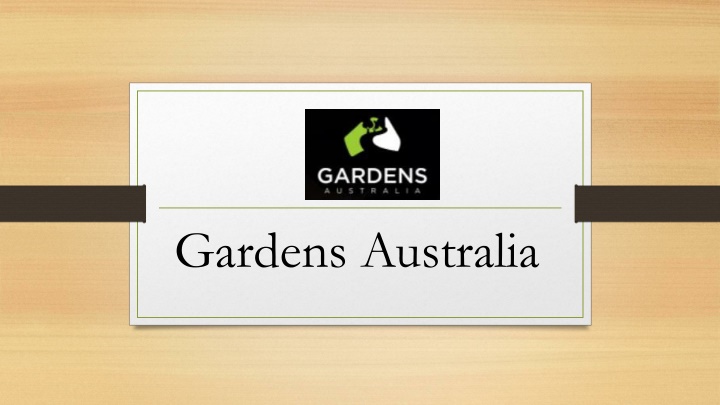 gardens australia
