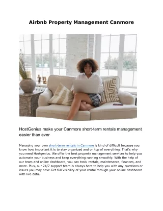 airbnb property management canmore