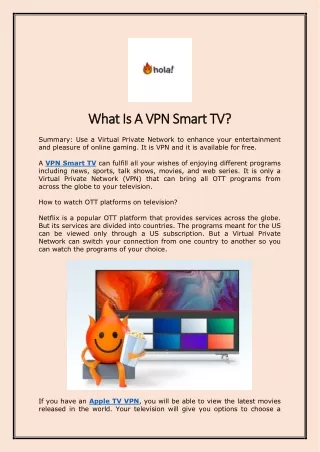what is a vpn smart tv what is a vpn smart tv