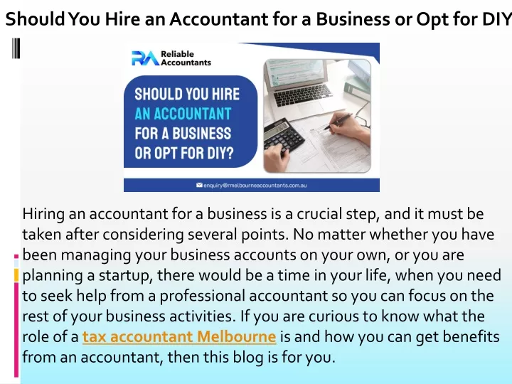 should you hire an accountant for a business