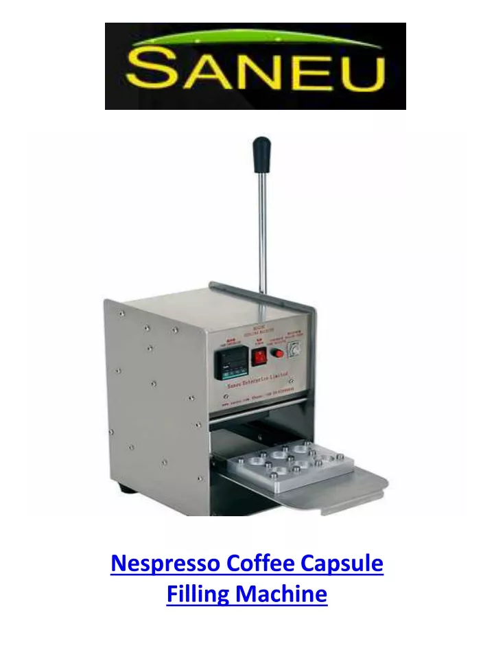 nespresso coffee capsule filling machine