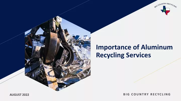 importance of aluminum recycling services