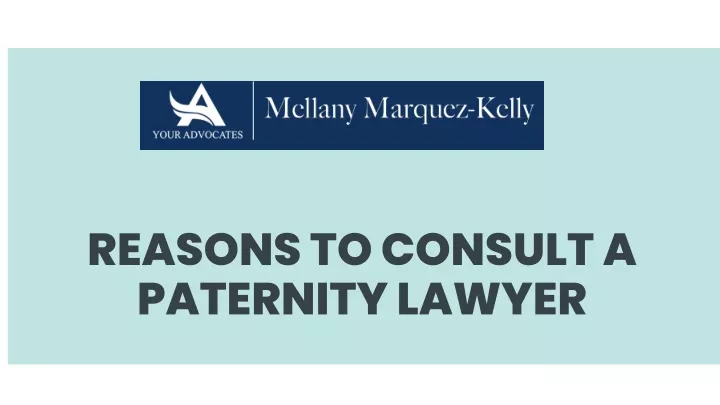 reasons to consult a paternity lawyer