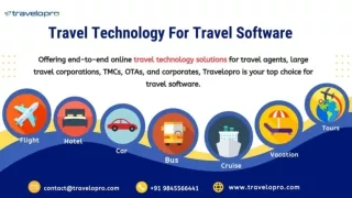 Travel Technology For Travel Software - Travelopro