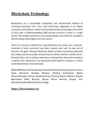 blockchain technology blockchains