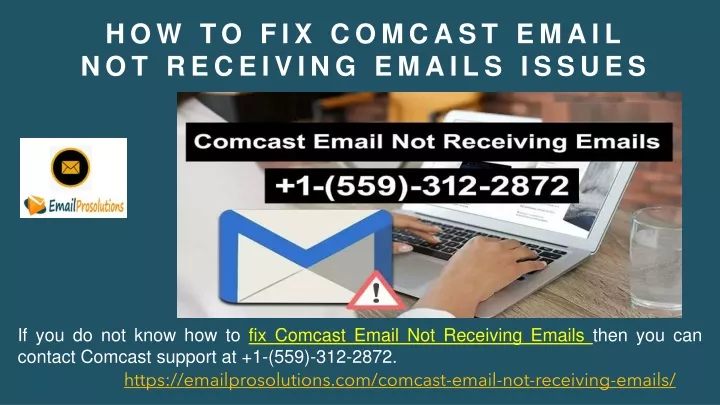 how to fix comcast email not receiving emails issues