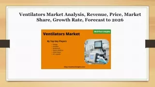 ventilators market analysis revenue price market
