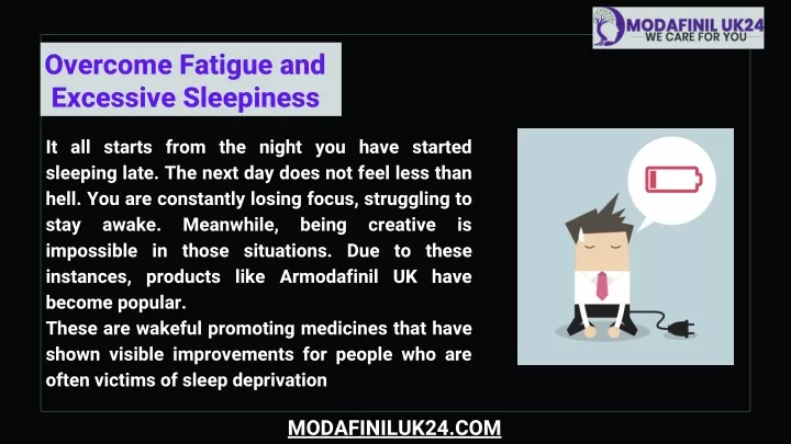 overcome fatigue and excessive sleepiness