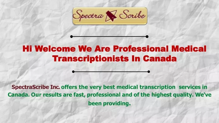 hi welcome we are professional medical