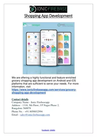 shopping app development shopping app development