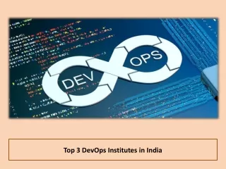 Top 3 DevOps Institutes in India