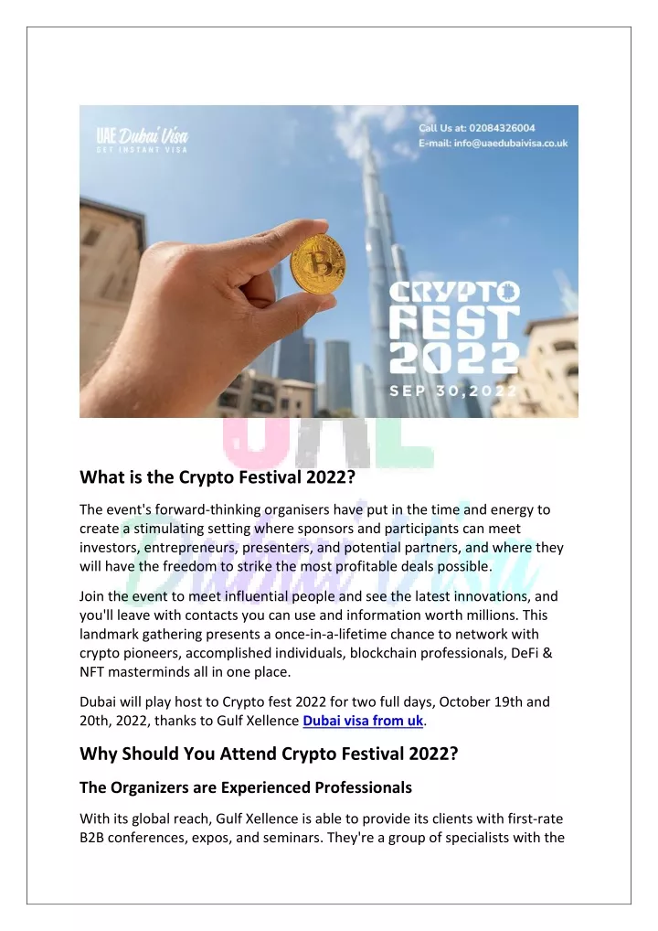 what is the crypto festival 2022