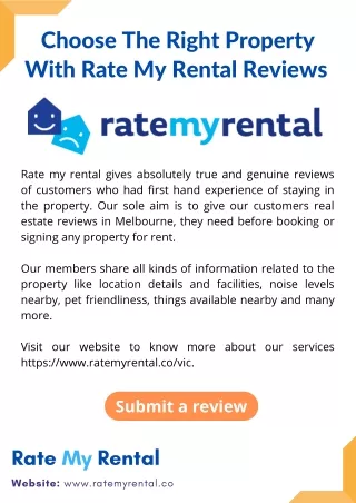 Choose The Right Property With Rate My Rental Reviews