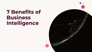 7 Benefits of Business Intelligence