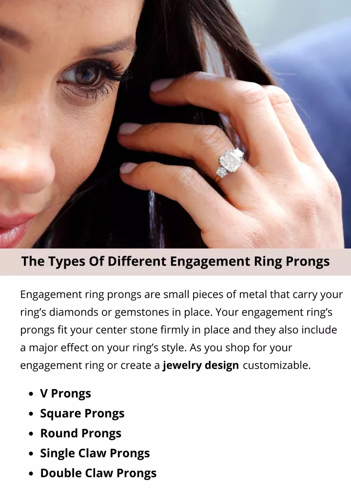 the types of different engagement ring prongs