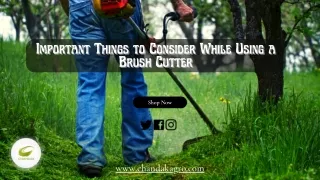 important things to consider while using