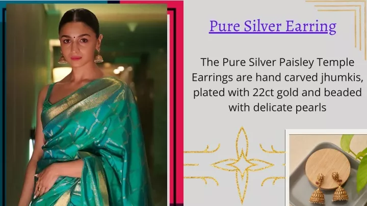 pure silver earring