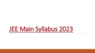 JEE Main Syllabus 2023 1