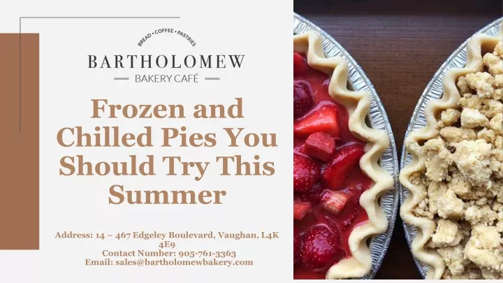 frozen and chilled pies you should try this summer