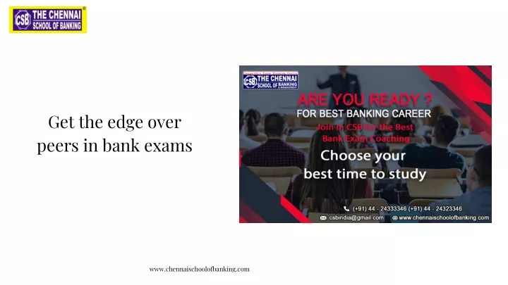get the edge over peers in bank exams