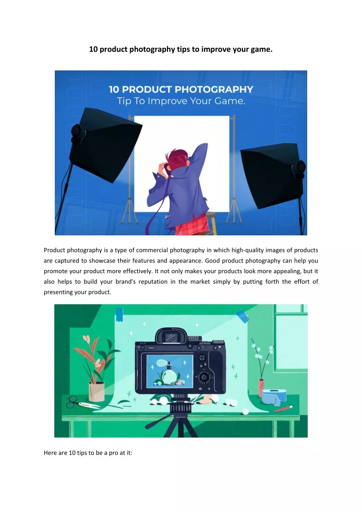 10 product photography tips to improve your game