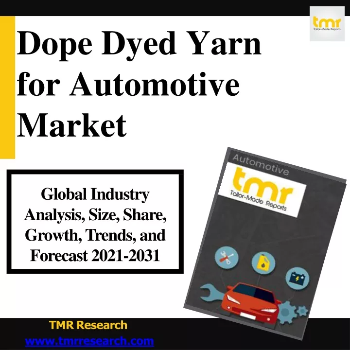 dope dyed yarn for automotive market