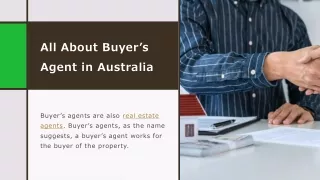 All About Buyer’s Agent in Australia