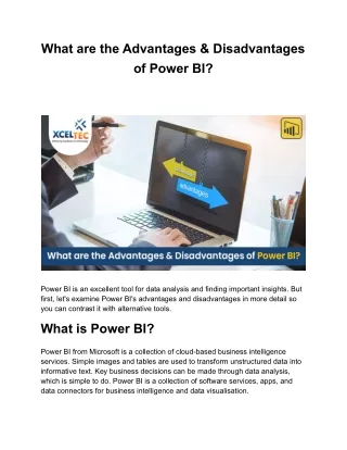 what are the advantages disadvantages of power bi