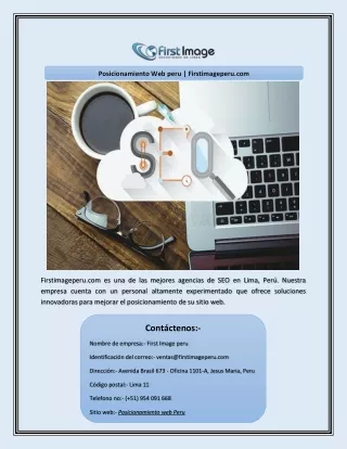 posicionamiento web peru firstimageperu com