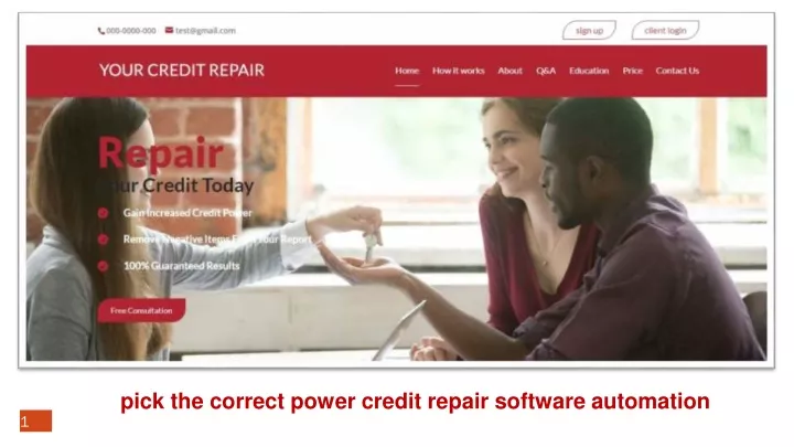 pick the correct power credit repair software