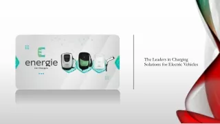 the leaders in charging solutions for electric vehicles