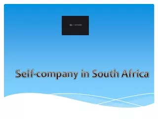 Self Company in South Africa - It Offshore