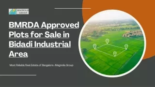 BMRDA Approved Plots for Sale in Bidadi Industrial Area  Magnolia Group