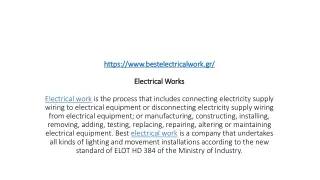 Electrical Work