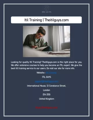 Itil Training | Theitilguys.com