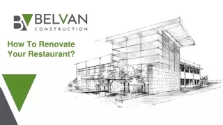 how to renovate your restaurant
