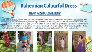 bohemian colourful dress