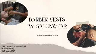 barber vests by salonwear
