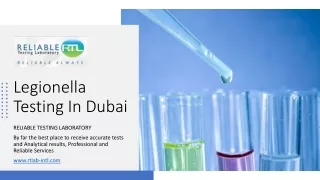 legionella testing in dubai