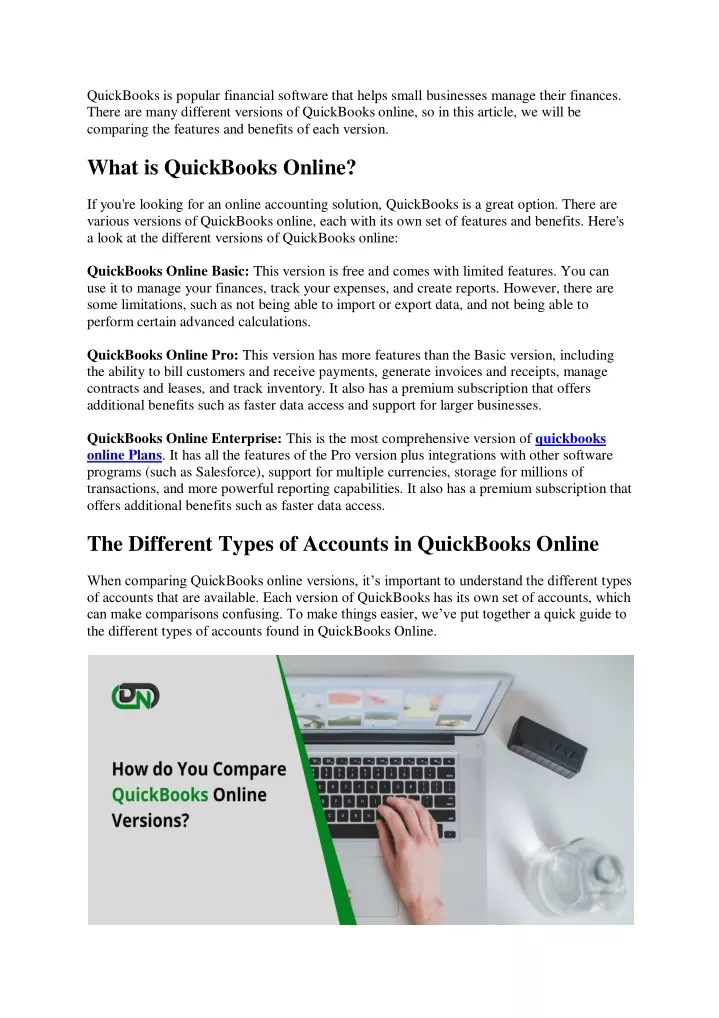 quickbooks is popular financial software that