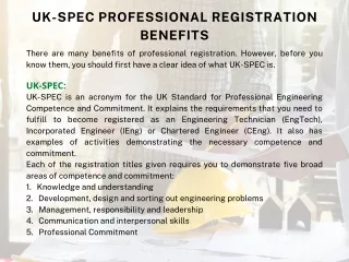 uk spec professional registration benefits