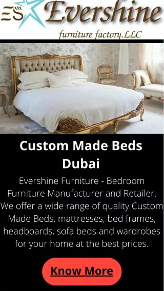 Custom Made Beds Dubai