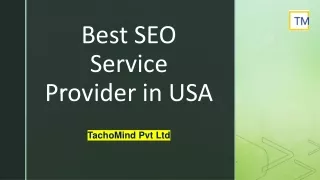 Best SEO Service Provider in USA