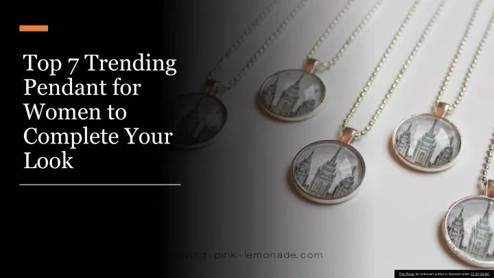 top 7 trending pendant for women to complete your look