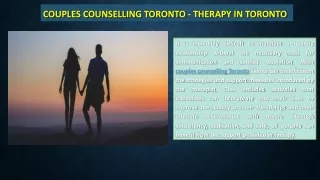Couples Counselling Toronto - Therapy in Toronto