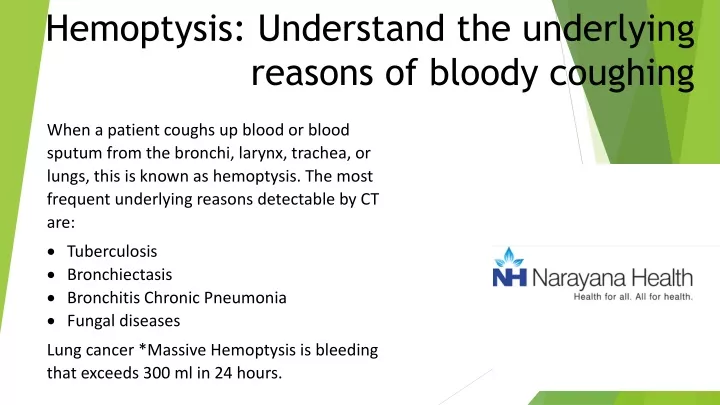 hemoptysis understand the underlying reasons of bloody coughing
